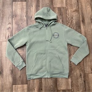 Rigs Performance Fishing Zipper Hoodie Green Men’s Size S